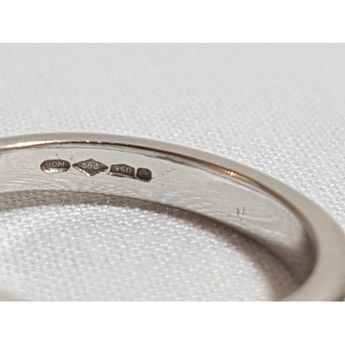 178 - Modern design Platinum & Diamond solitaire ring Approx 1ct diamond