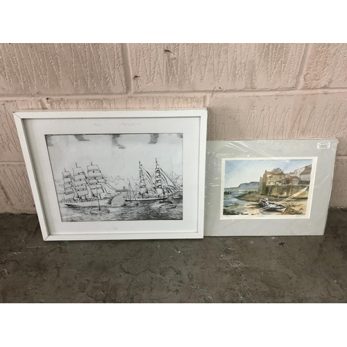 141 - 2 Framed engarvings