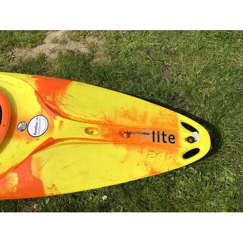 347 - YELLOW AND ORANGE LITE TG245 KAYAK