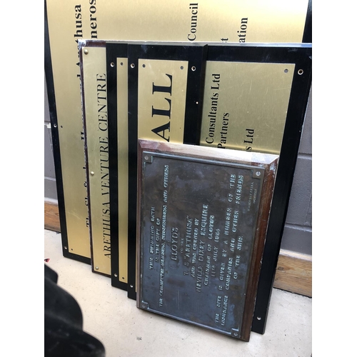 65 - 5 VARIOUS PLAQUES