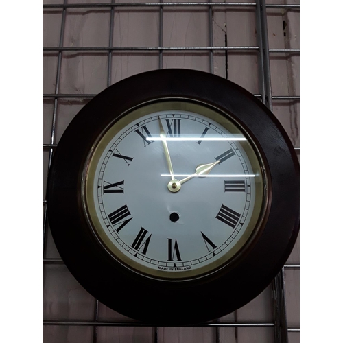 141 - Wooden cased wall clock