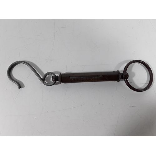 178 - Vintage spring balance with crows foot marking