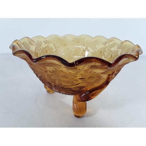 179 - Amber glass bowl