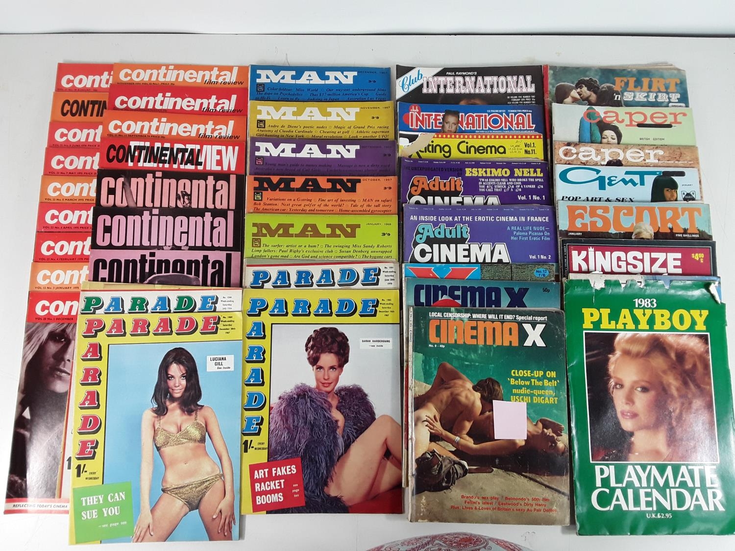 Approx 40 vintage adult magazines inc Cinema x and Adult cinema