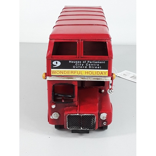 12 - Tin plate model of a London bus