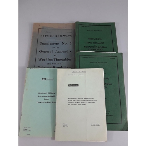 72 - Qty of vintage railway ephemera and handbooks