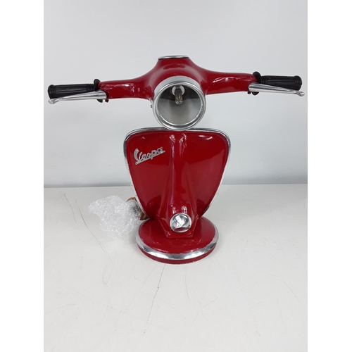 52 - Red Vespa lamp