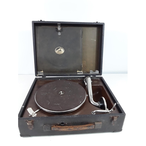 54 - HMV portable gramophone