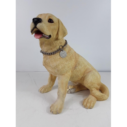 84 - Figure of a labrador puppy approx 12 inches tall