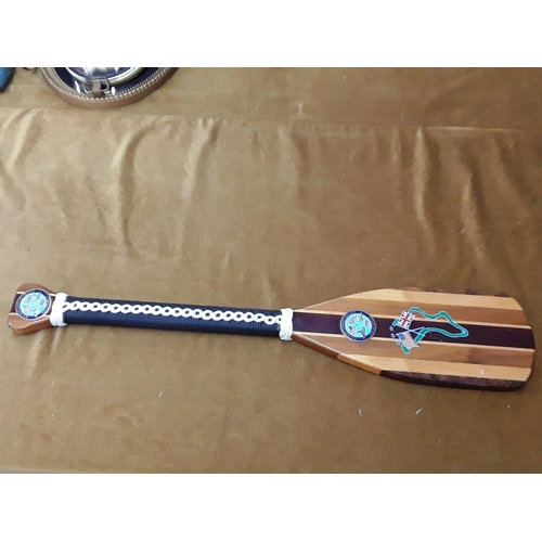 304 - Ceremonial wooden oar US Navy support facility Deago Garcia