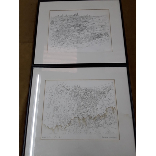 308 - Pair of framed prints signed Richard Demario AP 10 out of 15