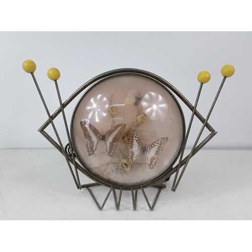 320 - Retro 1950's butterfly lamp