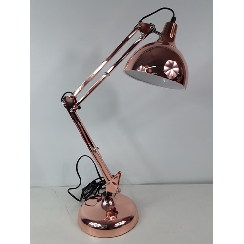 34 - Copper angle poise lamp