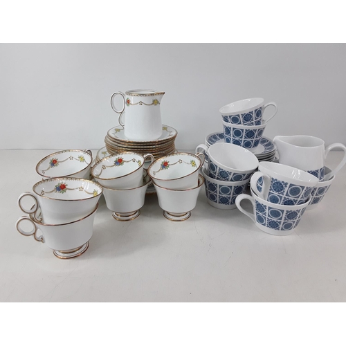 419 - Antique teaware and 70's teaware