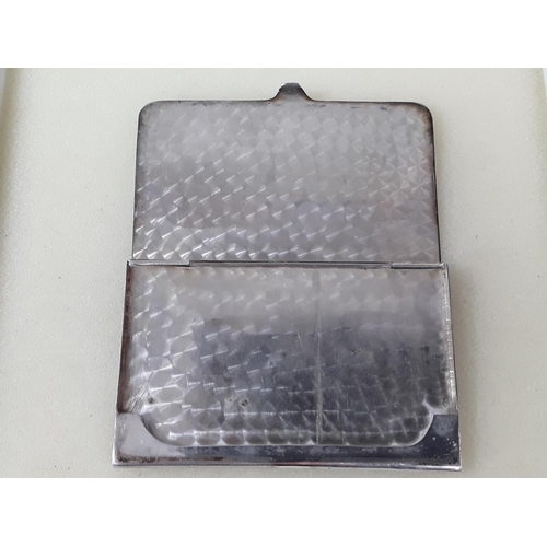 467 - Vintage hallmarked silver card case