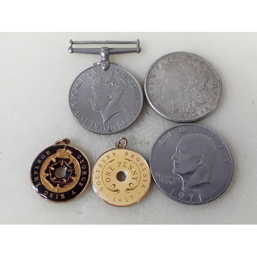 471 - Medal, coins and enamel coins