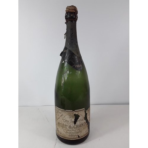 52 - Vintage Moet magnum advertising bottle dated 1928