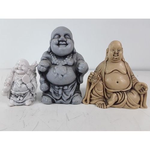 79 - 3 buddha figures