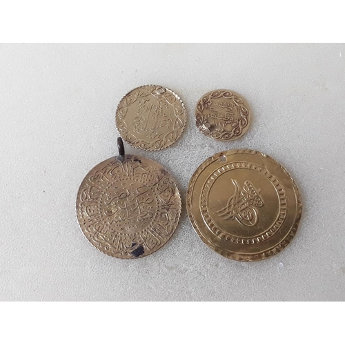 468 - Indian high carot gold coins 10.6g