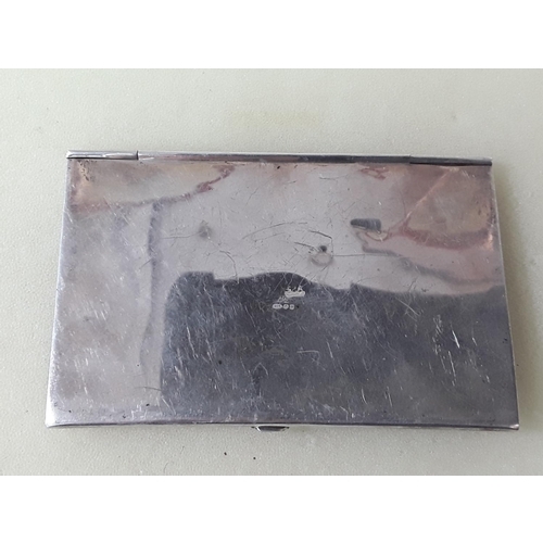 467 - Vintage hallmarked silver card case