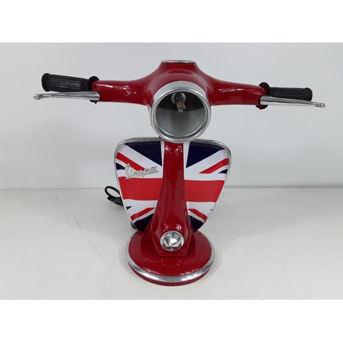 45 - Vespa lamp with Union Jack decoration