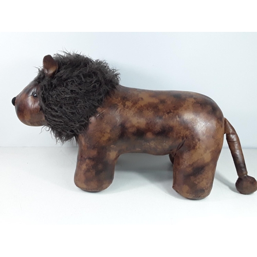 46 - Lion foot stool approx 30 inches long