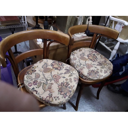 239 - Pair of bent wood chairs