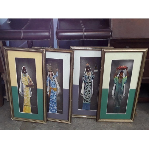 312 - Set of 4 framed pictures