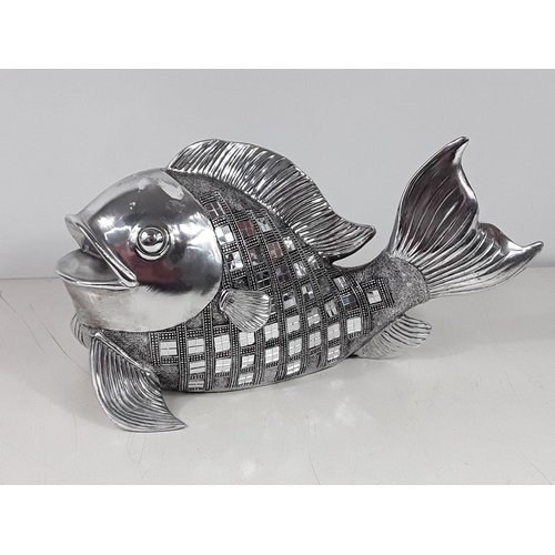 36 - Mirror mosaic figure of a fish