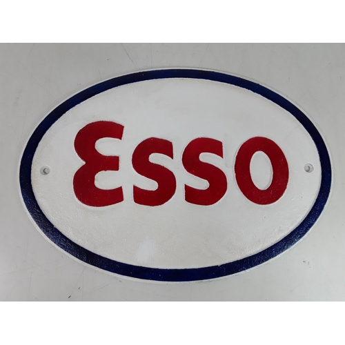 13 - Cast iron Esso sign