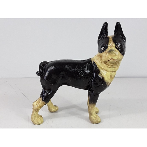 29 - Cast iron dog door stop