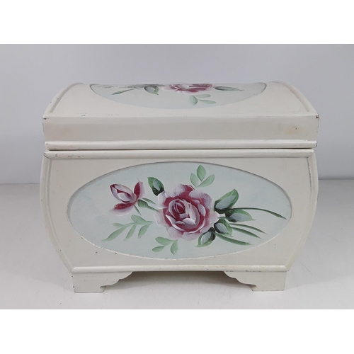 89 - Painted wooden box