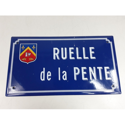 93 - French enamel sign