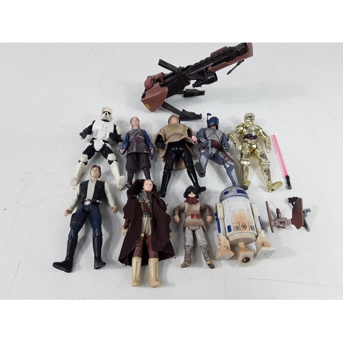 97 - Bag of various small Starwars figures