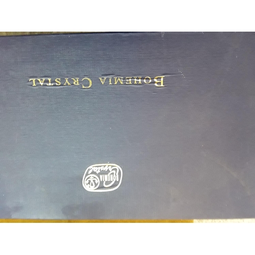 193 - Box set of crystal glasses