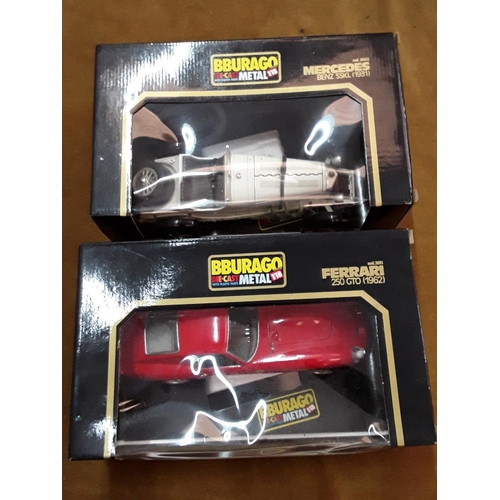 104 - 2 boxed burego model vehicles