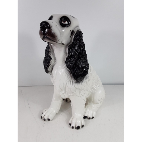 87 - Retro porcelain dog approx 16 inches tall