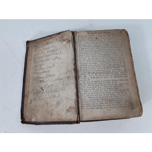 67 - Antique leather bound book