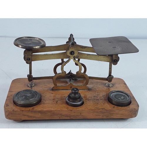 10 - Vintage postal scales and weights