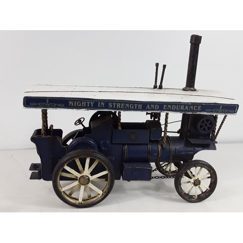 50 - Tin plate model steam engine