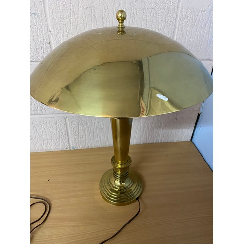 718 - Large brass table lamp