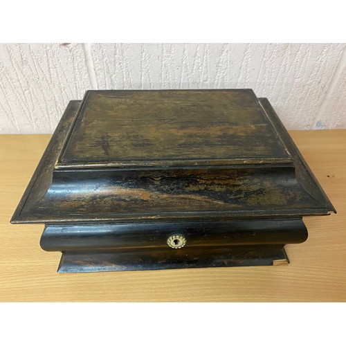 717 - Antique wooden box