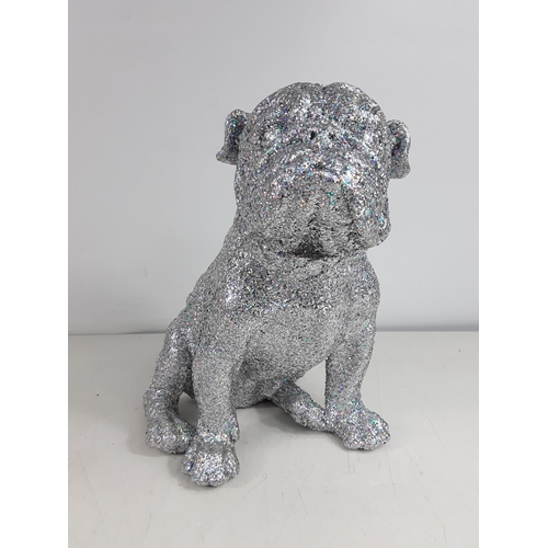 20 - Glitter dog figure