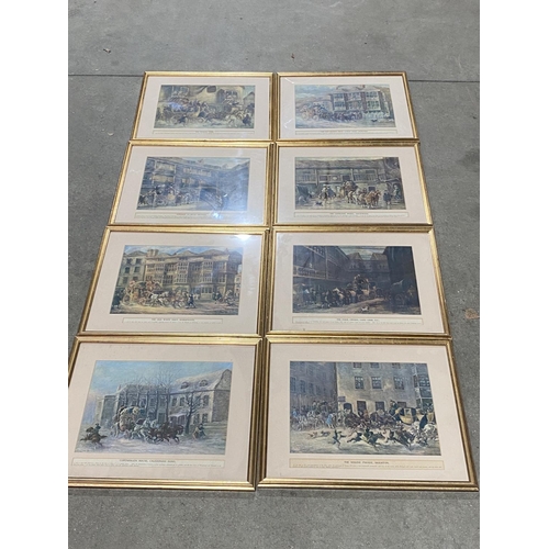 105 - SET OF 8 HORSE PRINTS