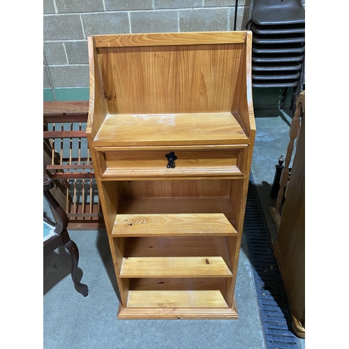 27 - LIGHT WOOD SHELF UNIT