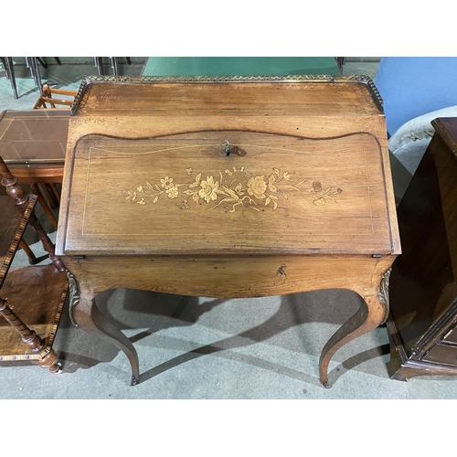 31 - ANTIQUE INLAID LADIES WRITING DESK