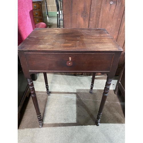 60 - GEORGIAN MAHOGANY SIDE TABLE