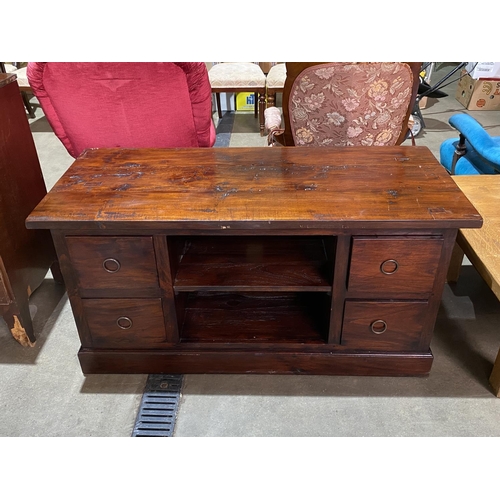 72 - HARDWOOD SIDE CABINET