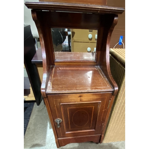 152 - ANTIQUE MAHOGANY POT CUPBOARD