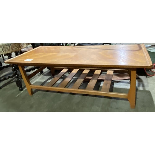 160 - RETRO TEAK COFFEE TABLE